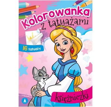 KOLOROWANKA Z TATUAŻAMI KSIĘŻNICZKI