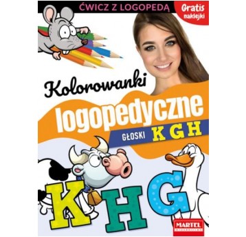 KOLOROWANKI LOGOPEDYCZNE GŁOSKI KGH MARTEL