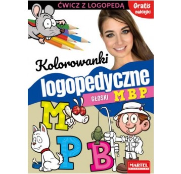 KOLOROWANKI LOGOPEDYCZNE GŁOSKI MBP MARTEL