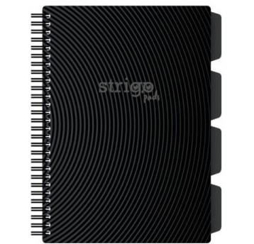 KOŁOZESZYT A4 200 K STRIGO PADS CZARNY PRĄŻKI