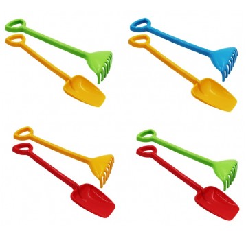 KOMPLET ŁOPATA + GRABIE BĄCZEK