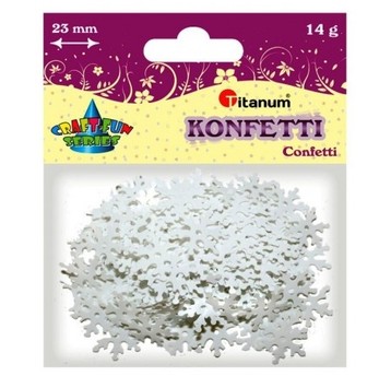 KONFETTI PŁATKI ŚNIEGU 25MM/14G