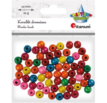 KORALIKI DREWNIANE 10 MM KOLOROWE