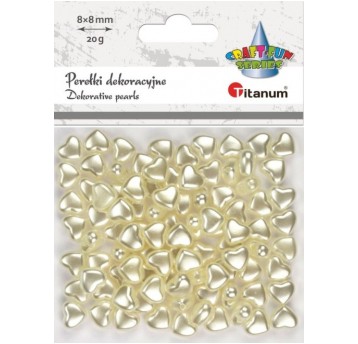 KORALIKI PEREŁKI SERCA 8MM