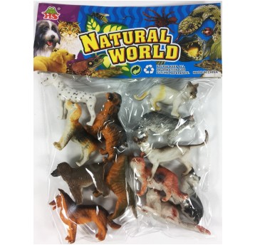 KOTY I PSY 12 SZT. 9CM