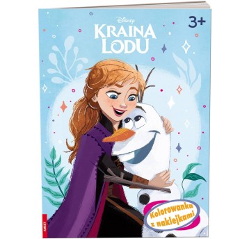 KRAINA LODU KOLOROWANKA Z NAKLEJKAMI