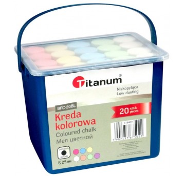 KREDA CHODNIKOWA KOLOROWA 20 SZT TITANUM