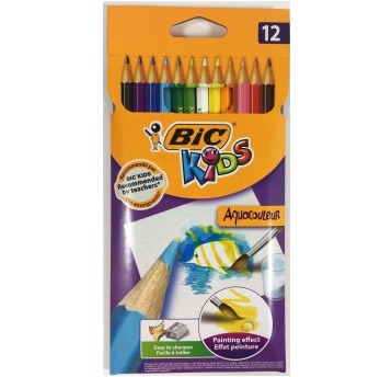 KREDKI BIC KIDS AKWARELOWE 12 KOLORÓW