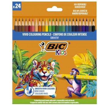 KREDKI OŁÓWKOWE 24 KOL SMOOTH BIC