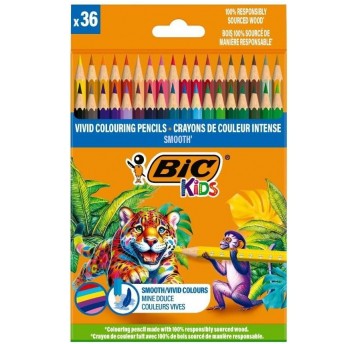KREDKI OŁÓWKOWE 36 KOL SMOOTH BIC