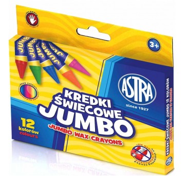 KREDKI ŚWIECOWE 12 KOL JUMBO ASTRA