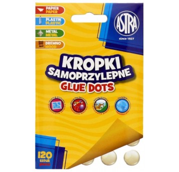KROPKI SAMOPRZYLEPNE 120 SZT ASTRA