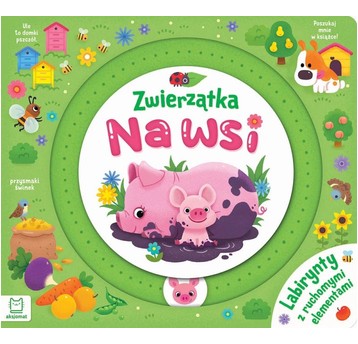 KSIĄŻECZKA LABIRYNTY RUCHOME ELEMENTY NA WSI