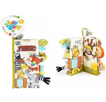 KSIĄŻECZKA SENSORYCZNA ORKIESTRA Z DŻUNGLI - DUMEL