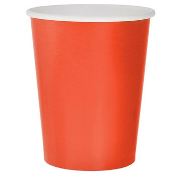 KUBECZKI PAPIEROWE CZERWONE 250ML 14 SZT.