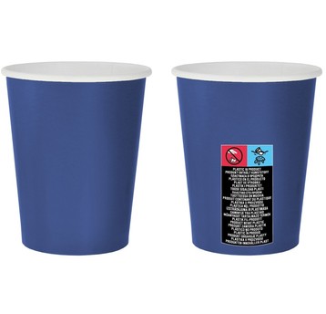 KUBECZKI PAPIEROWE NIEBIESKIE 250ML 14 SZT.