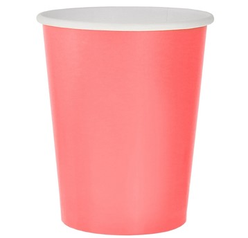 KUBECZKI PAPIEROWE RÓŻOWE 250ML 14 SZT.