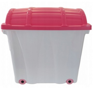 KUFER PLASTIKOWY WYSOKI BIAŁY