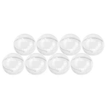 KULA PLASTIKOWA PRZEZROCZYSTA 80MM 8 SZT.