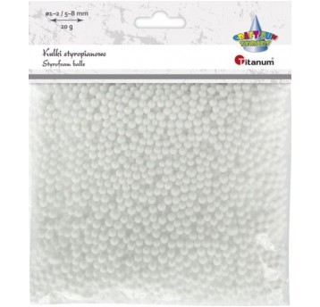 KULKI STYROPIANOWE BIAŁE 20G