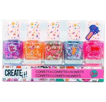 LAKIER DO PAZNOKCI CONFETTI 5-PAK