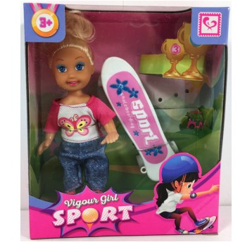 LALKA 11CM NA DESKOROLCE