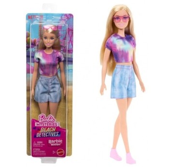 LALKA BARBIE MALIBU PLAŻOWI DETEKTYWI JFV63