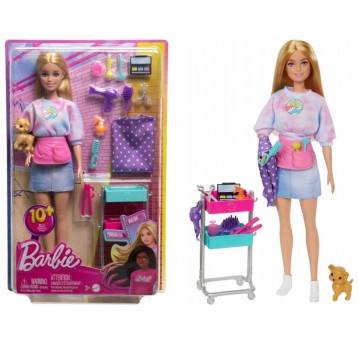 LALKA BARBIE MALIBU STYLISTKA HNK95