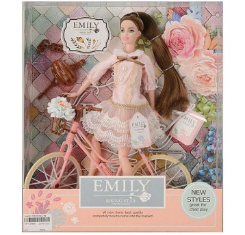 LALKA EMILY NA ROWERZE ZGINALNA