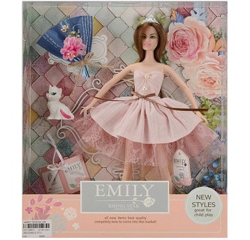 LALKA EMILY Z KOTKIEM I AKCESORIAMI