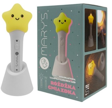 LAMPKA NOCNA I LATARKA MARY'S LED RÓŻDŻKA GWIAZDKA