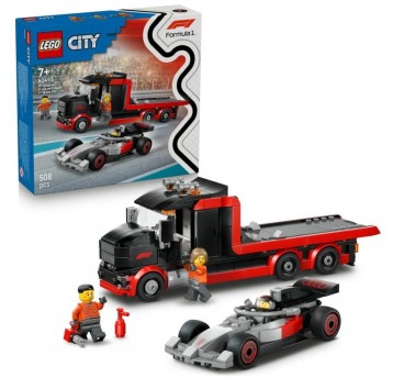 LEGO CITY 60493 CIĘŻARÓWKA Z BOLIDEM F1