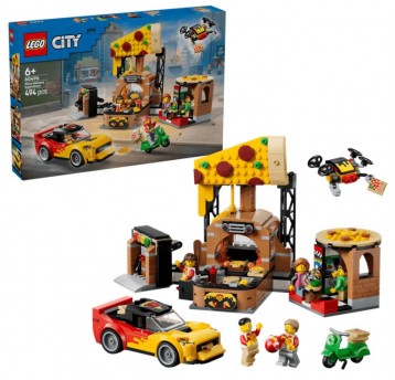 LEGO CITY 60496 DOSTAWA PIZZY Z POJAZDAMI