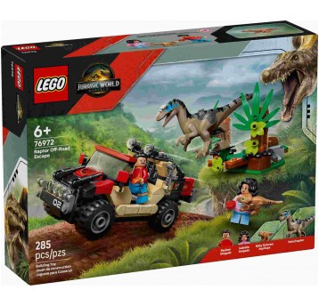 LEGO JURASSIC WORLD 76972 UCIECZKA TERENÓWKĄ