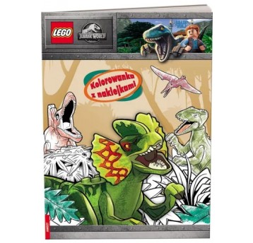 LEGO JURASSIC WORLD KOLOROWANKA Z NAKLEJKAMI