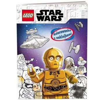 LEGO STAR WARS KOLOROWANKA Z NAKLEJKAMI