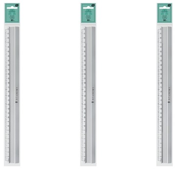 LINIJKA 30CM ALUMINIOWA ACADEMY INTERDRUK