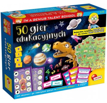 LISCIANI I'M A GENIUS 50 GIER EDUKACYJNYCH