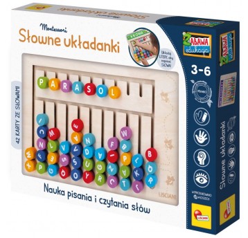 LISCIANI MONTESSORI SŁOWNE UKŁADANKI