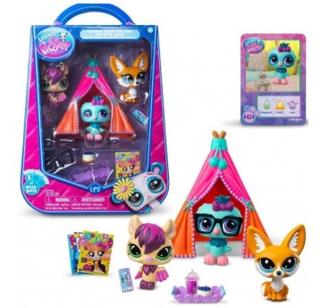 LITTLEST PET SHOP PIŻAMA PARTY 3 FIGURKI