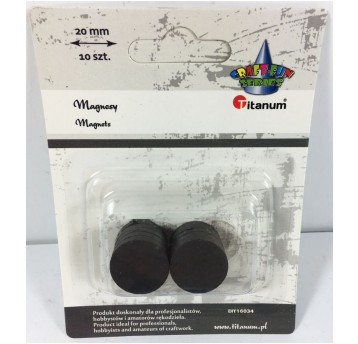 MAGNESY OKRĄGŁE 2CM 10SZT.