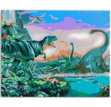 MALOWANIE PO NUMERACH DINOZAURY