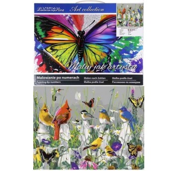 MALOWANIE PO NUMERACH PTASZKI