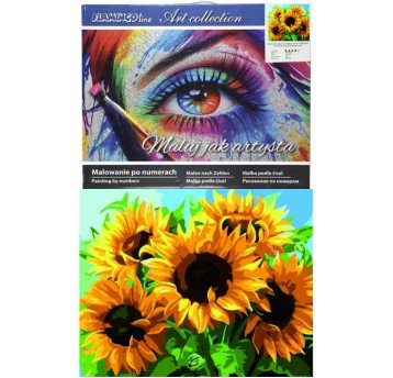 MALOWANIE PO NUMERACH SŁONECZNIK