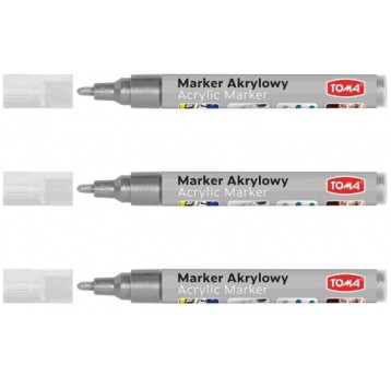 MARKER AKRYLOWY TOMA SREBRNY
