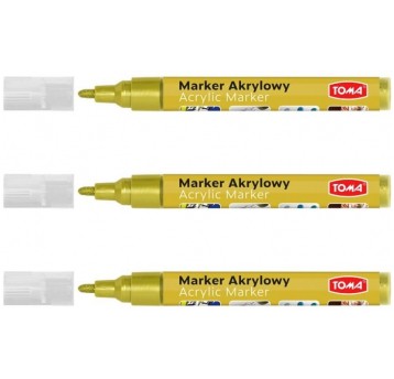 MARKER AKRYLOWY TOMA ZŁOTY