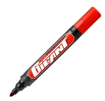 MARKER PERMANENENTNY KAMET GIGANT OKRĄGŁY CZERWONY