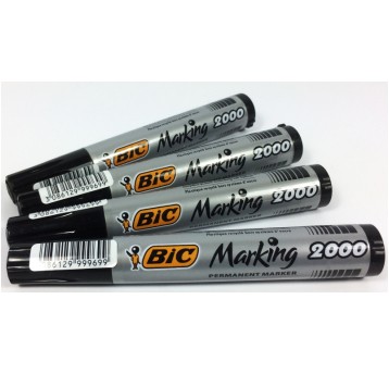 MARKER PERMANENTNY OKRĄGŁY CZARNY 2000 BIC