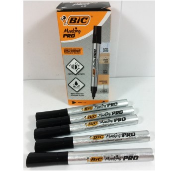 MARKER PERMANENTNY OKRĄGŁY CZARNY PRO BIC