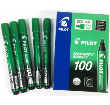 MARKER PERMANENTNY PILOT OKRĄGŁY 100 ZIELONY